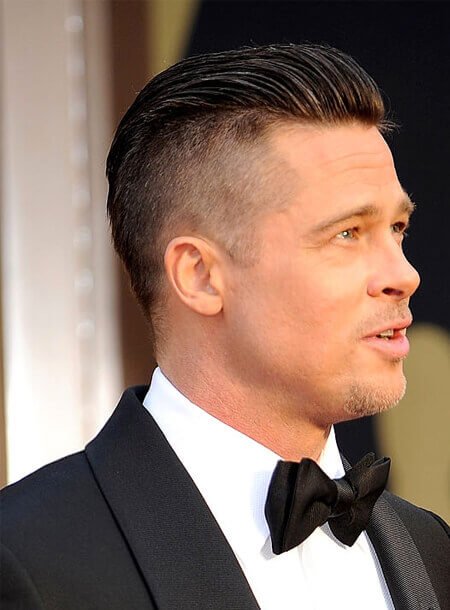 Brad Pitt Undercut Hairstyle